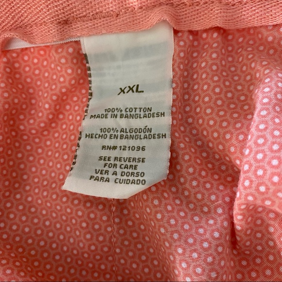 Island Republic drawstring Shorts XXL Salmon pockets front & back Shorts - Picture 4 of 8